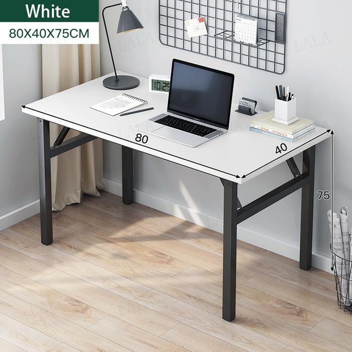 Gambar JRDN Meja Belajar Serbaguna Meja Lipat Portabel Meja Kantor Besi - 80*40CM—Putih dari JORDANSTORE BERDIKARI undefined Tokopedia