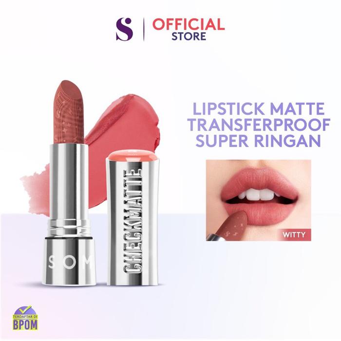 Gambar Somethinc Checkmatte Transferproof Lipstick - 14 Witty dari Sherbeautee Shop undefined Tokopedia