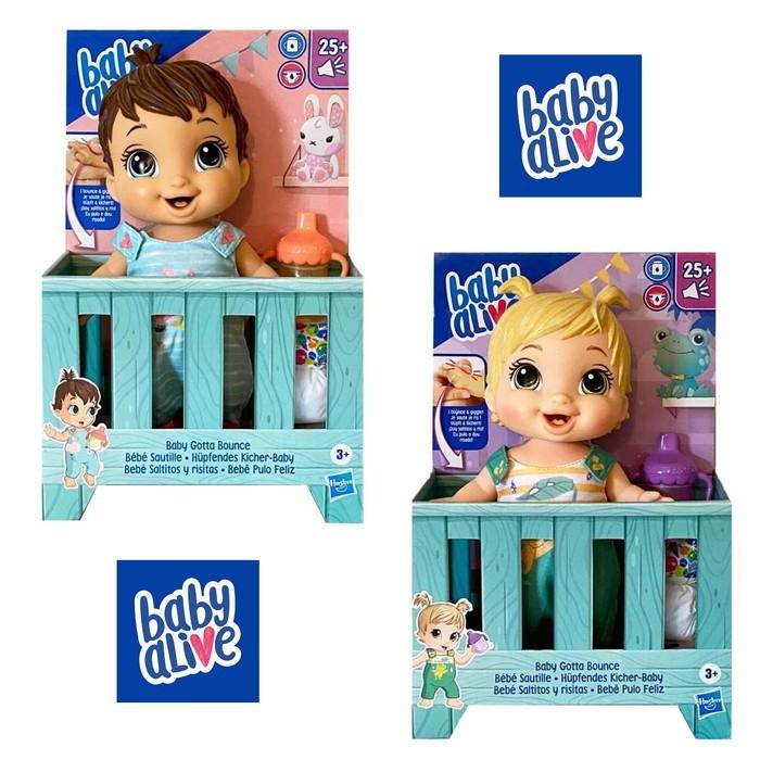 Gambar Baby Alive Baby Gotta Bounce Doll Frog with over 25 Sounds Original - Brown Hair dari CHOEYSTORE undefined Tokopedia