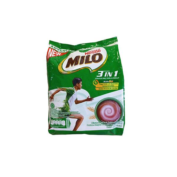 Gambar MILO 3 IN 1 POUCH 790 GR dari Hypermart Cimanggis Dua undefined Tokopedia