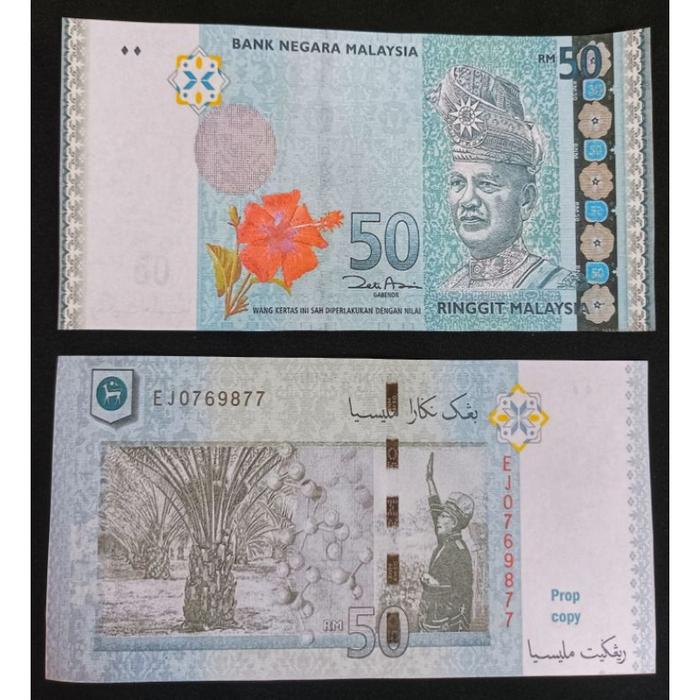 Gambar replika uang ringgit Malaysia/uang mainan ringgit Malaysia - 50 ringgit, M dari MYSTYLE INDONESIA undefined Tokopedia