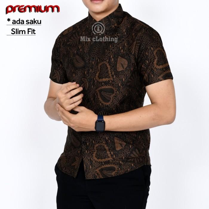 Gambar KEMEJA BATIK PRIA SLIM FIT / BAJU BATIK SLIMFIT LENGAN PENDEK CS 16 - CS169 SUPER, M dari suryani 2929 undefined Tokopedia
