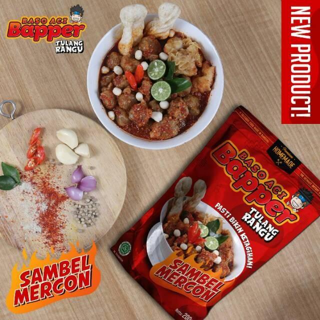 Gambar Baso Aci BAPPER boci Premium Tulang rangu mercon sambal geprek - Bapper Ori dari MelaBoci undefined Tokopedia