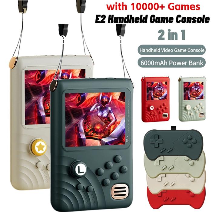 Gambar E2 Mini Game Power Bank Portable Retro Handheld Video Game Console dari youyi HY undefined Tokopedia