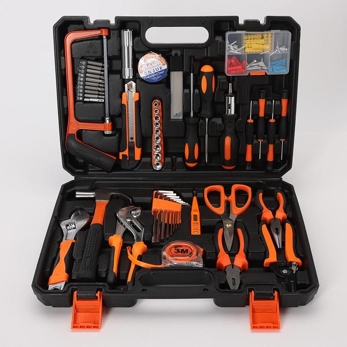 Gambar Hand Toolset 112PCS Tool Kit Alat Rumah Tangga Tool Kit Set Toolkit - 112 Pcs Set dari Run This undefined Tokopedia