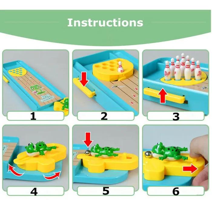 Gambar Mini Desktop Bowling Game Toy Funny Table Sports Training Game Bo dari Estilo Modern undefined Tokopedia