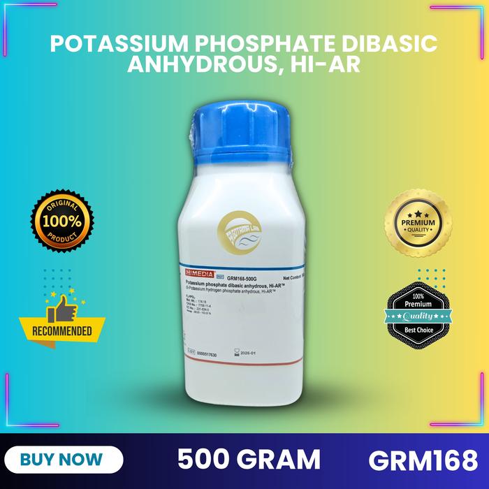 Jual Di-Potassium Hydrogen Phosphate Anhydrous, Hi-AR™ | K2HPO4, 500 ...