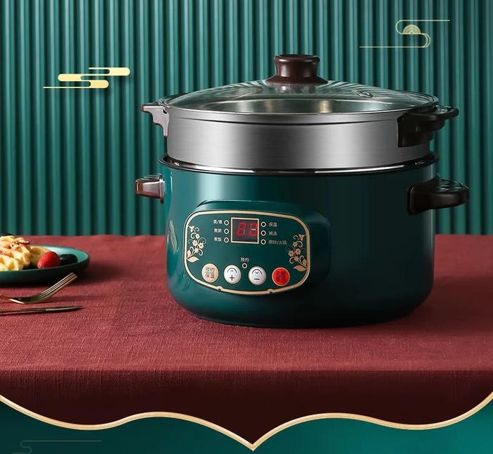 Gambar Electric Cooker Portable Pan Non-Stick Cookware For Kitchen And Home A dari Cartel Click undefined Tokopedia