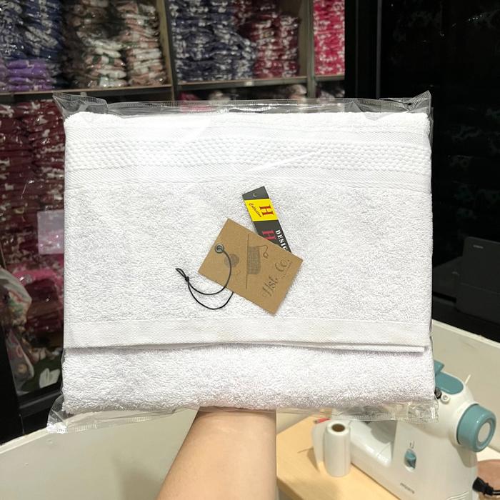 Gambar Towel For Bath Hst // Cottonmade (Handuk Mandi Katun Rajut) - White Original dari Bintang Usaha Official undefined Tokopedia