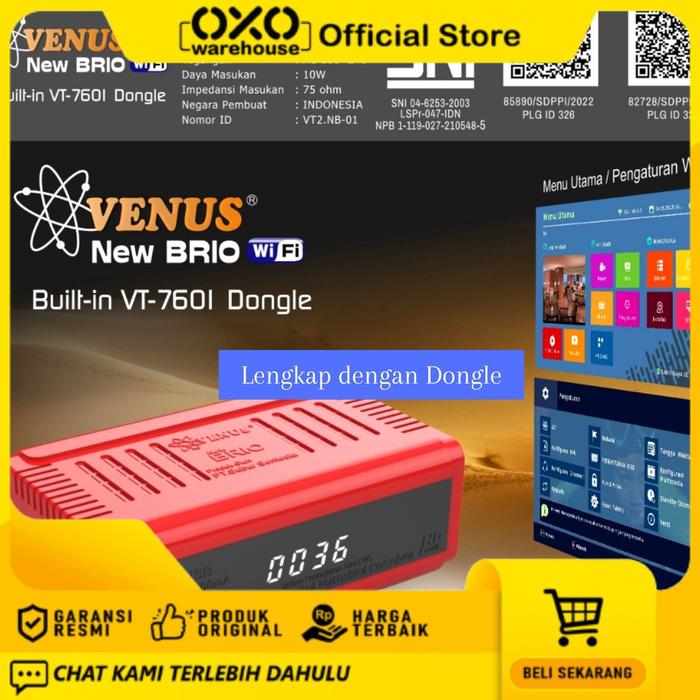 Gambar Set Top Box Tv Digital Venus Brio Mini Built In Dongle Wifi Garansi 1 - STB ONLY dari Toko H.Usai Kadut undefined Tokopedia