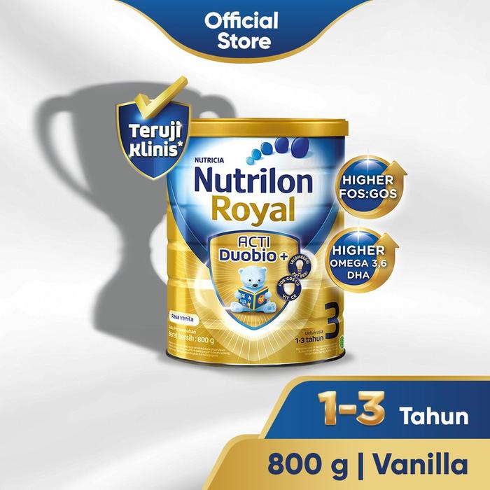 Gambar Nutrilon Royal 3 Susu Pertumbuhan 1-3 Thn Vanila/Madu 800 gr - Vanila, Juni 2024 dari Fusion Sportyyy undefined Tokopedia
