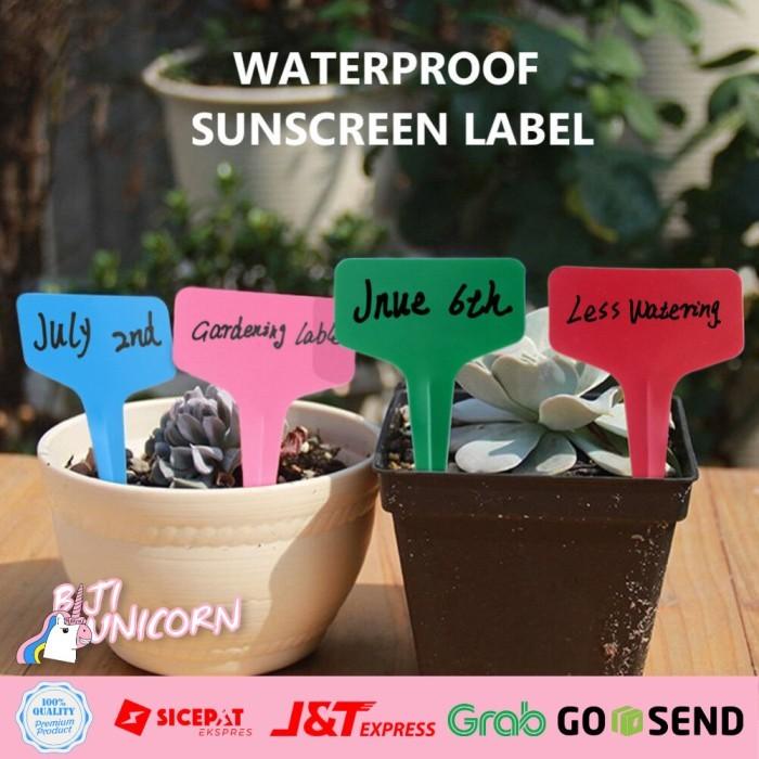 Gambar Penanda Label Name Tag Tanaman Hias Plant Marker Semai Benih 100pcs - White, 6*10cm dari EarHub. undefined Tokopedia