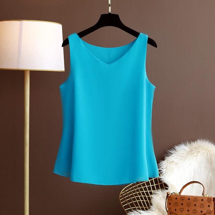 Gambar NEW Diskon Summer New Korean Style Large Size Women's Clothing V Neck dari Growlux undefined Tokopedia