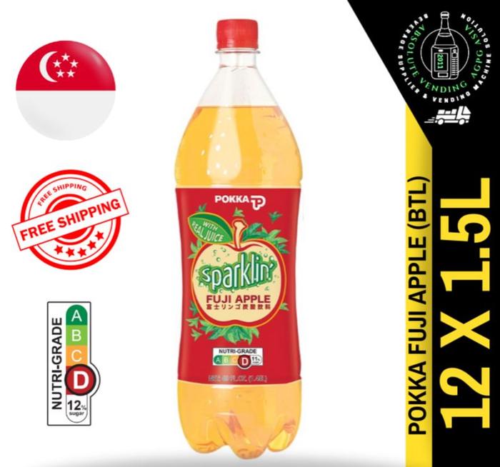Gambar POKKA Fuji Apple 1.5L X 12 (BOTTLE) - FREE DELIVERY Within 3 Working D dari Jubita store undefined Tokopedia