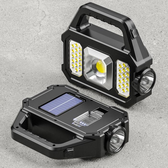 Gambar Senter Camping Lampu Led Solar Power Rechargeable Cob Yd 2205a Black dari Dekaem Store undefined Tokopedia
