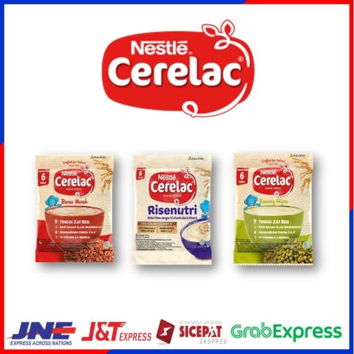 Gambar Cerelac Nestle Bubur Sereal Bayi 6 Bulan Ke Atas Kemasan Sachet 20 Gr - Beras Merah dari redcarpet_shop undefined Tokopedia