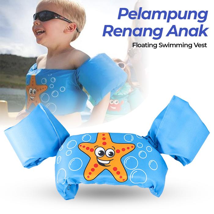 Gambar Pelampung Renang Anak Floating Swimming Vest Hw160 Blue dari Dekaem Store undefined Tokopedia