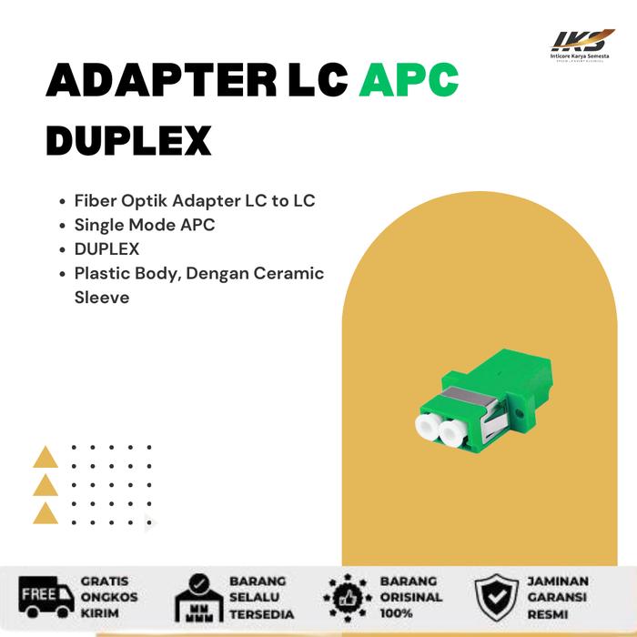 Jual Adapter Barrel Connector LC UPC / APC - Simplex / Duplex - LC APC ...