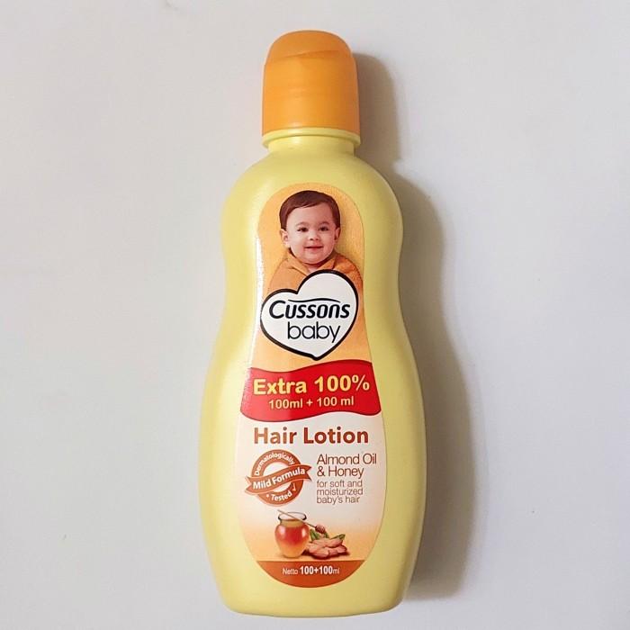 Jual Cussons Baby Hair Lotion Almond Oil Honey 200mL Terlaris