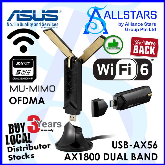 Gambar (ALLSTARS : We Are Back / Networking Promo) USB-AX56 Wireless AX1800 D dari Sichky Shop undefined Tokopedia