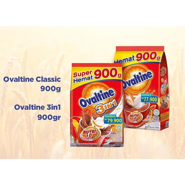 Gambar (Bpom) Exp Mei 2025 Ovaltine Classic 900Gram/Ovaltine 900Gr Clasic dari suwati36 undefined Tokopedia