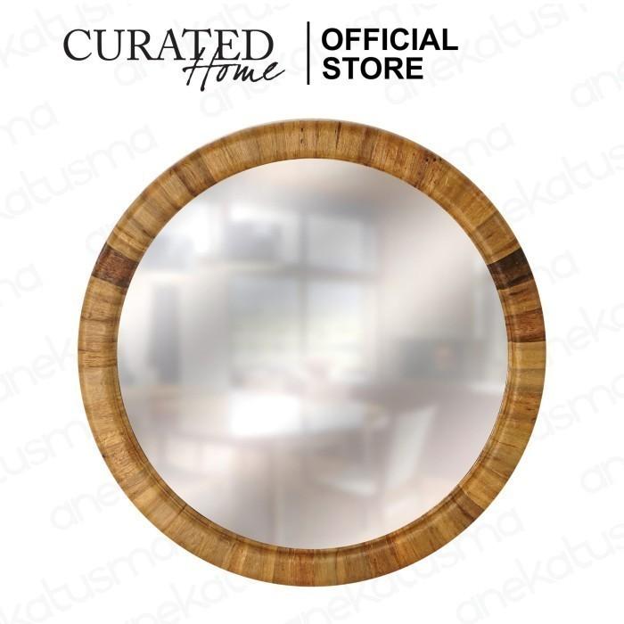 Gambar CURATED HOME - Natural Round Mirror - Cermin Natural Bulat dari AnekaTusma undefined Tokopedia