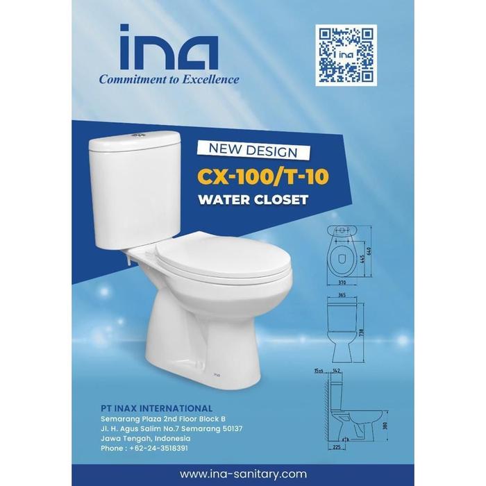Gambar MONOOK KLOSET DUDUK OTOMATIS INA TOMBOL CX1 dari Astyy12 undefined Tokopedia