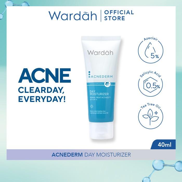 Gambar Wardah Acnederm Day Moisturizer- Pelembab Wajah Berjerawat dengan SPF dari greseldabeautystore undefined Tokopedia