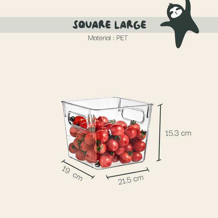 Gambar DWELLOGI Container Sorting Box, Storage Solutions, Kitchen Fridge Acrylic Container dari Balina stores undefined Tokopedia