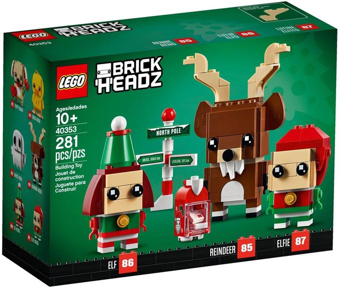Jual S Brickheadz Seasonal 40353 Reindeer, Elf Elfie Jakarta