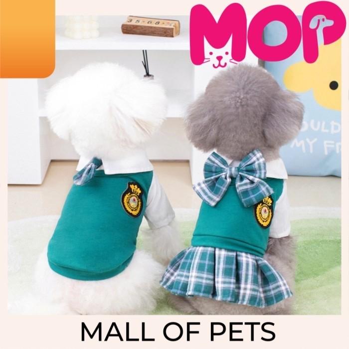 Gambar Mall Of Pets / Baju Anjing Kucing Kostum Seragam Sekolah Couple / Dog Cat Uniform - MALE, S dari Mall of Pets MOP undefined Tokopedia