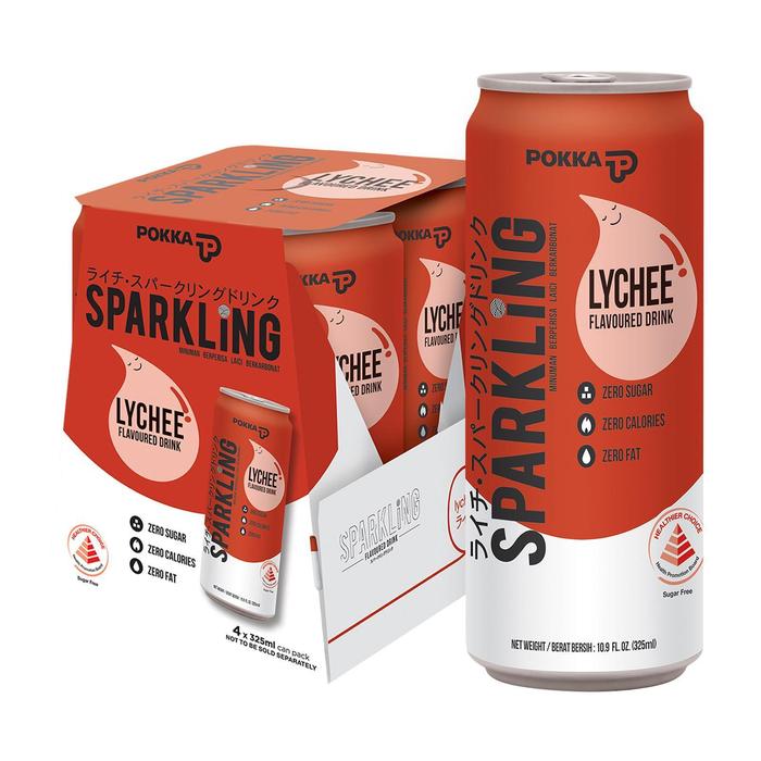 Gambar Pokka Sparkling Water Lychee Zero Sugar Can 325ml X 4 dari ilamstore5887 undefined Tokopedia