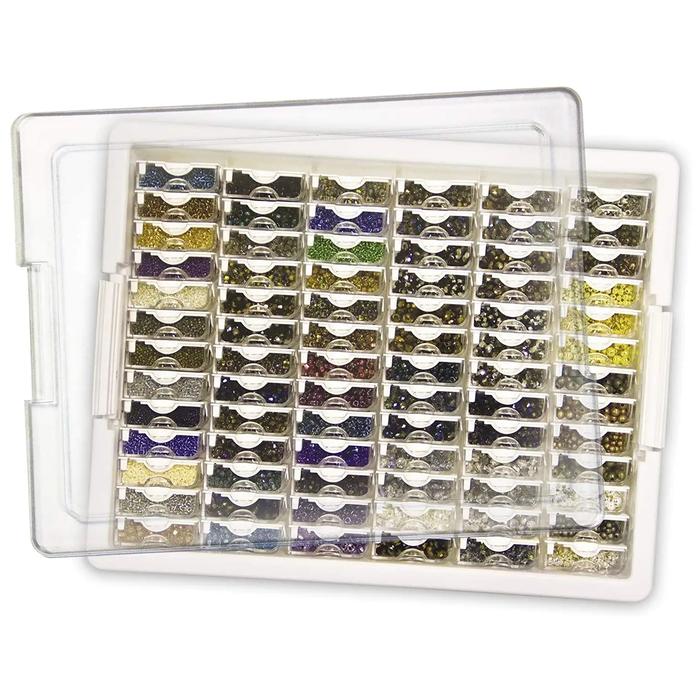 Gambar Bead Storage Solutions 78 Piece Stackable Organizer Tray With Lid 78 dari Lidye Shopid undefined Tokopedia