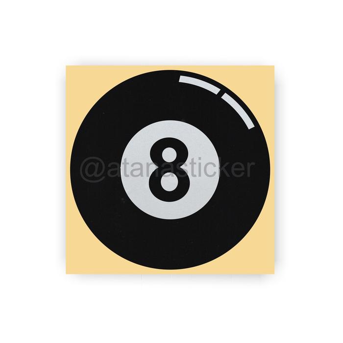 Gambar NEW STICKER CUTTING 8 BALL POOL BILLIARD 6X6CM dari Sugardaddyy undefined Tokopedia