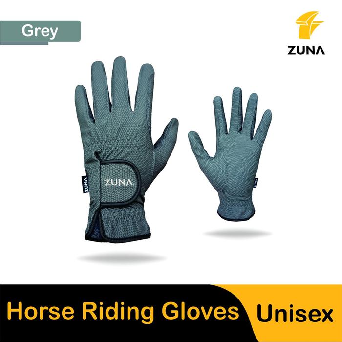 Gambar [New] Sarung Tangan Berkuda Equestrian Zuna Gloves Horse Riding - Abu-abu, XS dari CV Nizar Ekatama undefined Tokopedia