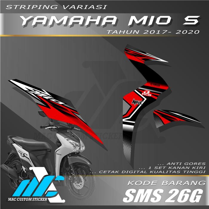 Gambar NEW STRIPING VARIASI MIO S - STIKER MIO S - SMS 26 dari Sugardaddyy undefined Tokopedia