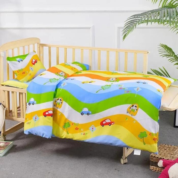 Gambar 100Persen Cotton Baby Bedding Three Pieces Set Cartoon Crib Quilt Cove dari Ocean Kraft undefined Tokopedia