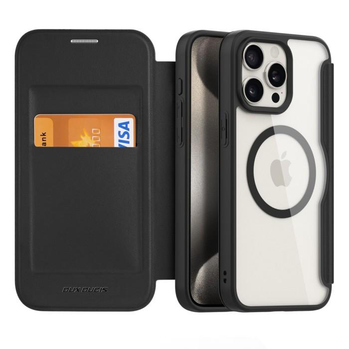 Gambar Case iPhone 15 Pro Max 15 Pro Dux Ducis Skin X Pro MagSafe Folio Case - Black, iPhone 15ProMax dari Primary Cares Official undefined Tokopedia
