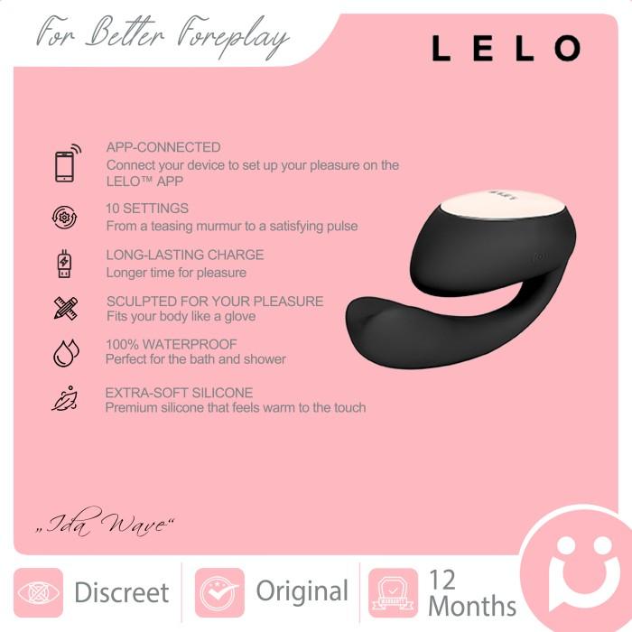 Gambar PRIVASI AMAN!!! LELO Ida Wave, APP Controlled Dual Stimulant Vibrator - Black dari DWSCLKON undefined Tokopedia