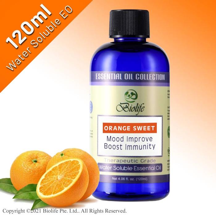 Gambar Biolife Orange Water Soluble Aromatherapy Essential 120ml. Natural Botanical Extracts. Chemical Free. Use With Aroma Diffusers, Air Revitalizers, Air Purifiers, Humidifiers. dari Sakura Riyoka undefined Tokopedia