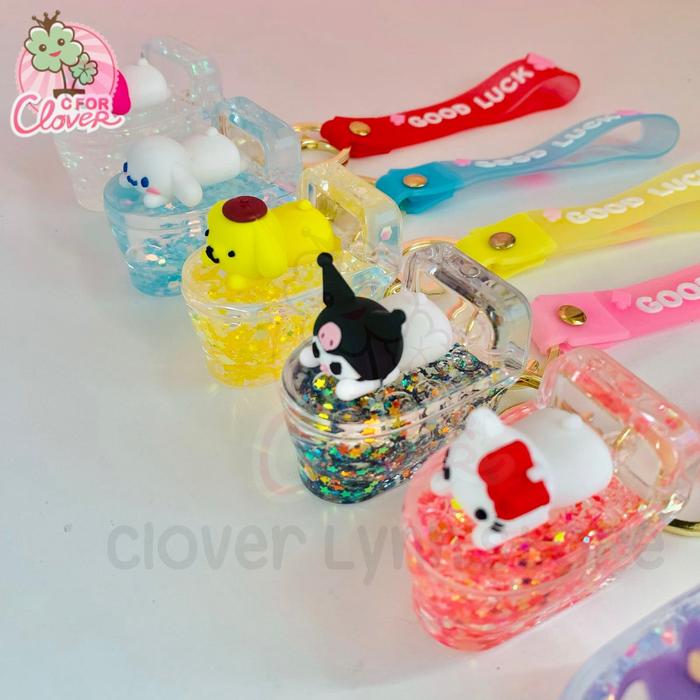 Gambar COLORFUL OIL KEYCHAIN IN SHAPE gantungan kunci ganci estetik cfc - CuteCharonToile dari CforClover Slime undefined 4 Tokopedia
