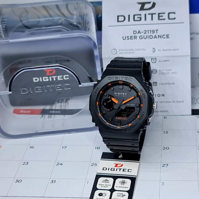 Gambar Jam tangan Pria Digitec DA 2119T / 2119 / DG 3119 Original - Hitam Abu THAB dari wtsonly Digitec undefined 3 Tokopedia