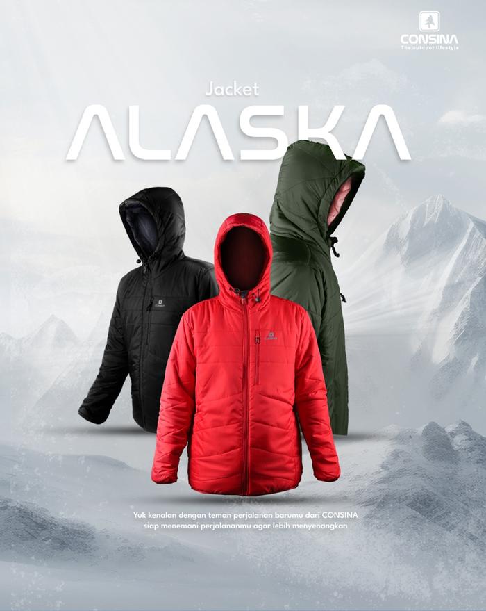 Jaket Consina Merah Abu Jual Jaket Gunung Outdoor Consina Alaska