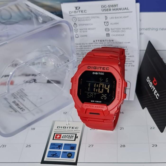 Gambar Jam Tangan Digital Pria Digitec 5169 Original - Merah TMR dari wtsonly Digitec undefined Tokopedia