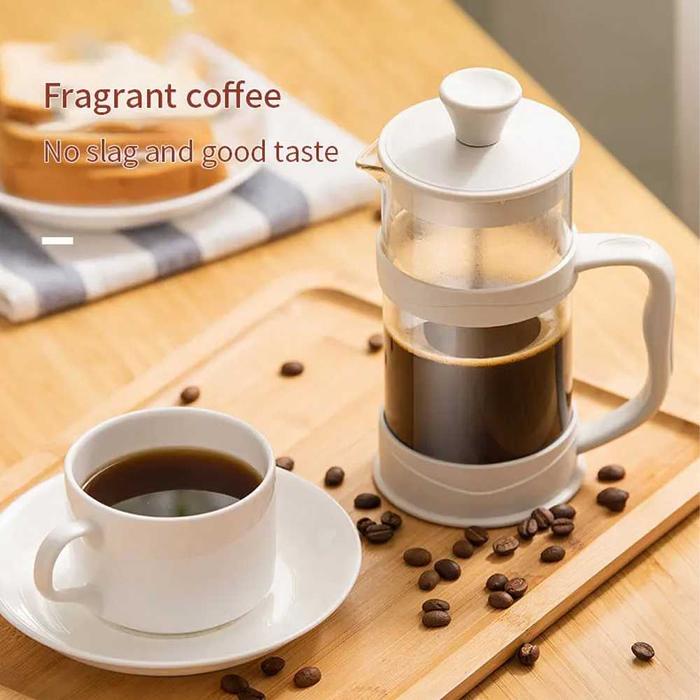Gambar French Press Plunger Alat Pres Kopi Manual Coffee Maker Pot 350 1000 ml - Putih, 1L dari Club 8 undefined Tokopedia