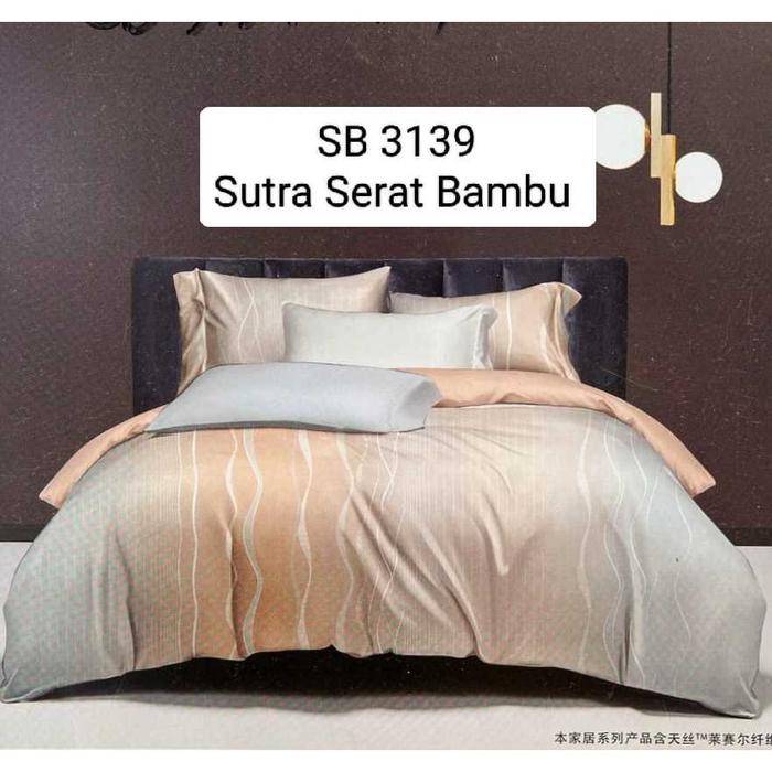 Gambar [Baru] Sprei Sutra Serat Bambu/Tencel60S/ Sutra Organik/Tencel Silk - SB 3139, 100x200x30 dari CV Wina Sentosa Semesta undefined Tokopedia