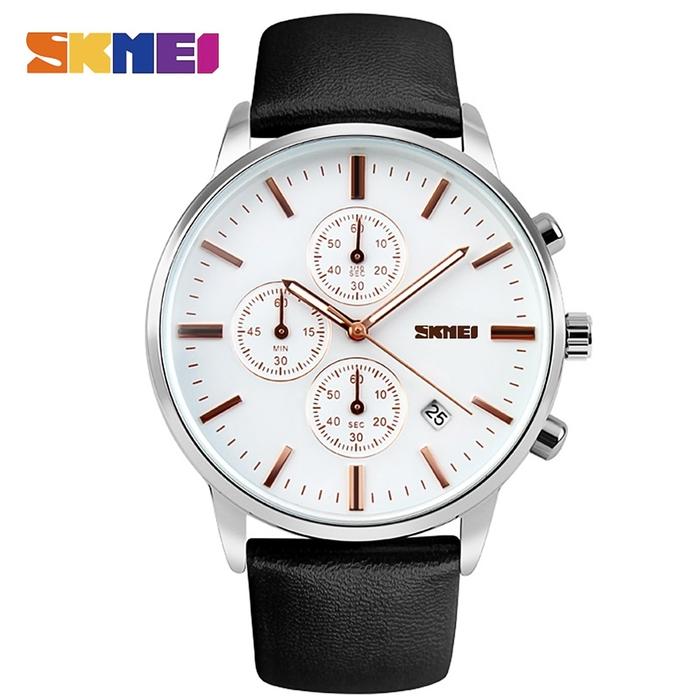 Chronograph Skmei 9103 Jual Jam Tangan Pria Kulit Original 100