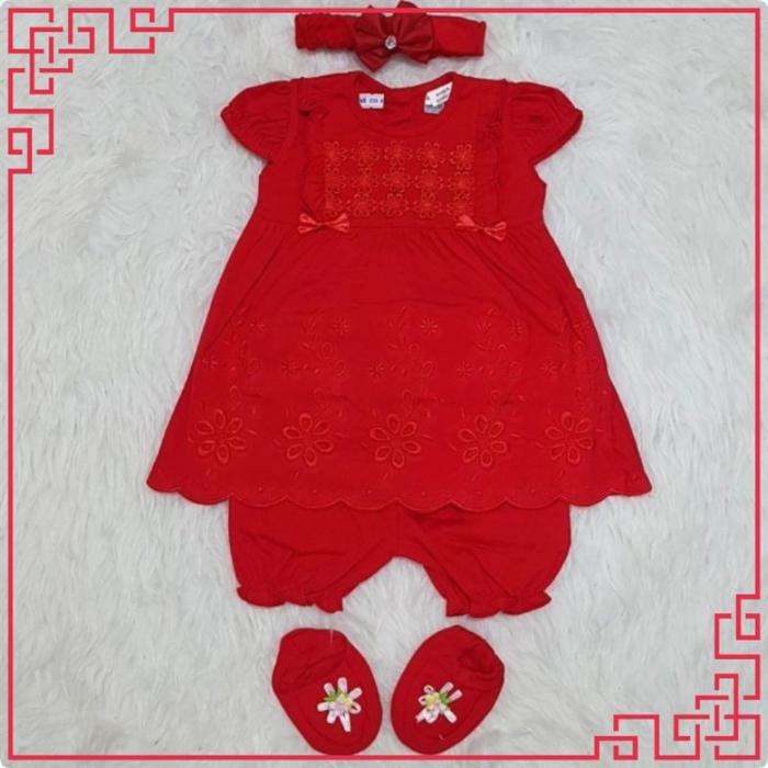 Gambar Dreass Bayi Newborn Usia 0-12 Bulan Merah dari Cahyonomk631 undefined Tokopedia
