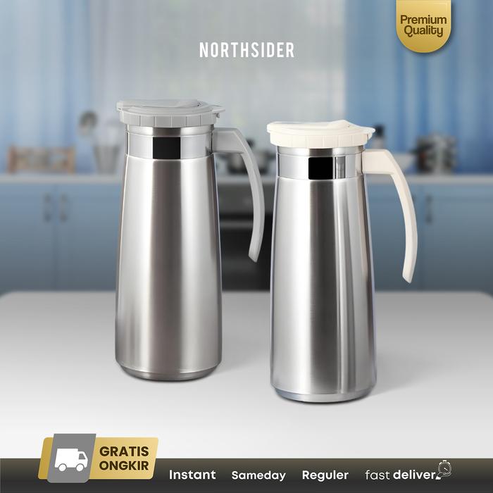 Gambar Pitcher teh water jug korea teko ocha tea pot stainless 304 - SH635-1.3L, Abu-Abu dari Northsider Coffee undefined Tokopedia