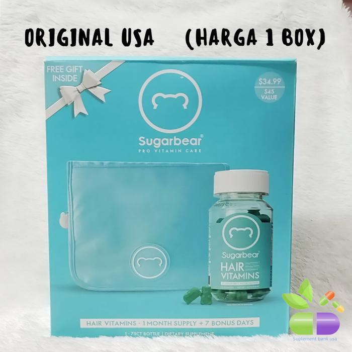 Gambar Sugarbear Hair Vitamin Isi 75 Gummies Box Promo 0Ri 100% - FREE TAS dari Astraflora undefined Tokopedia